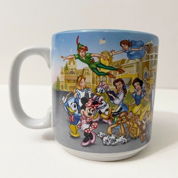Vintage 1996 25th Anniversary Walt Disney World Remember the Magic Mug - Picture 3 of 16